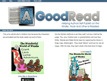 Tablet Screenshot of agoodread.com